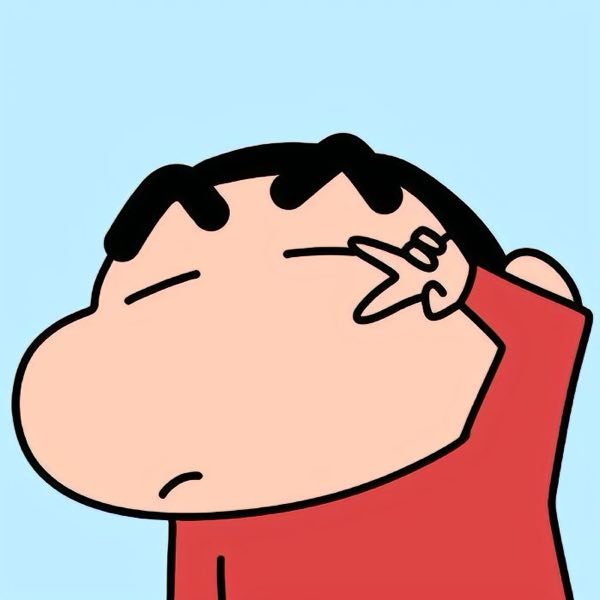 剪刀手蜡笔小新头像
