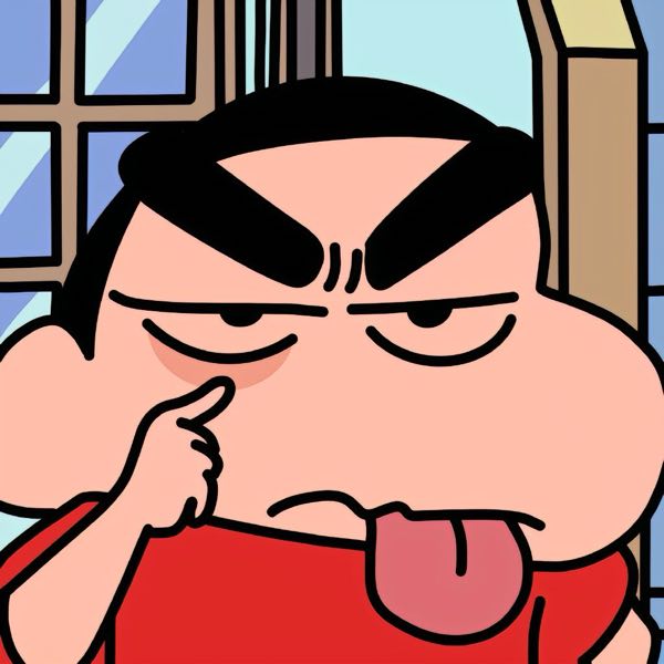 伸舌头调皮蜡笔小新